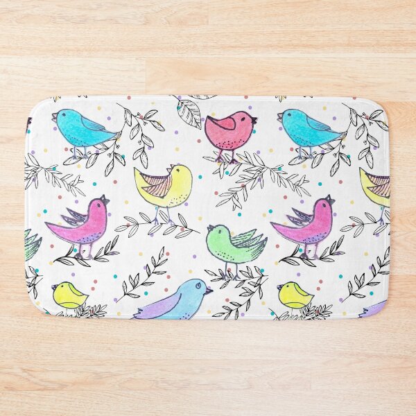 Item preview, Cute Hand Drawn Fluffy Bird Repeat Pattern designed and sold by Boy and Belugee.