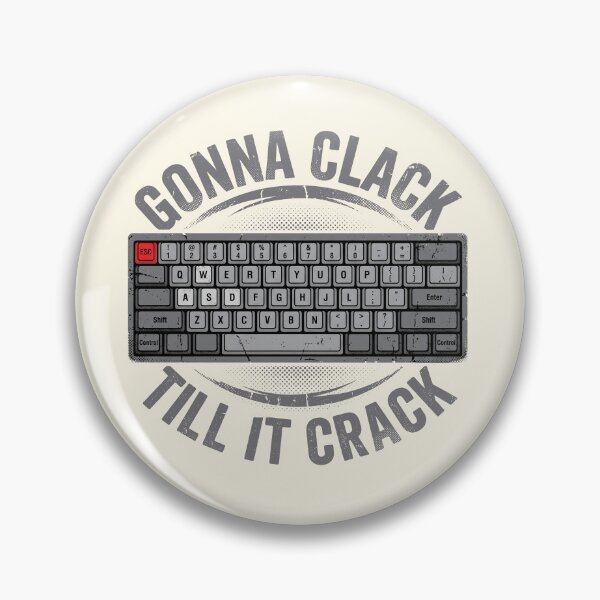 Item preview, Gonna Clack Till It Crack Vintage Mechanical Keyboard 60 Percent designed and sold by AdyKurniawan.
