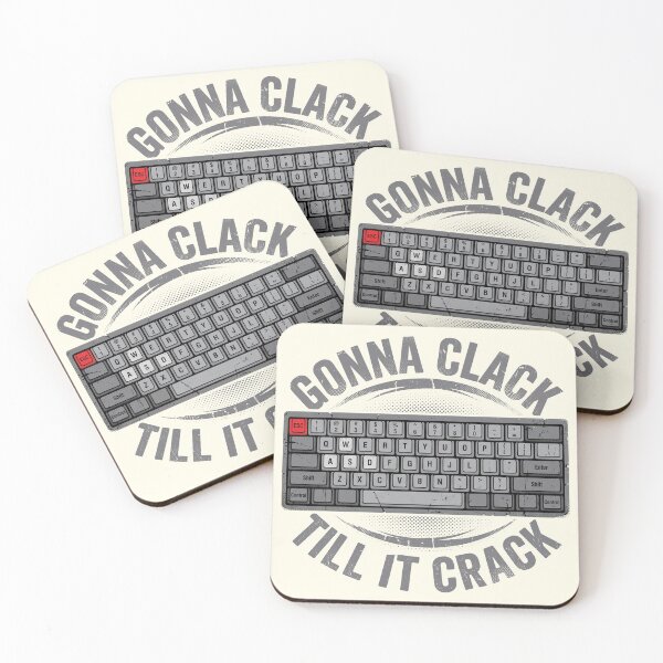 Item preview, Gonna Clack Till It Crack Vintage Mechanical Keyboard 60 Percent designed and sold by AdyKurniawan.