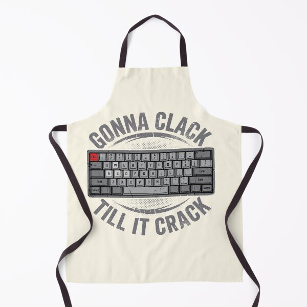 Item preview, Gonna Clack Till It Crack Vintage Mechanical Keyboard 60 Percent designed and sold by AdyKurniawan.