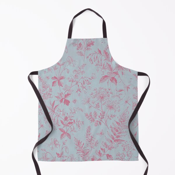 Item preview, Pink Botanical Silhouette Pattern – Wildflower Line Art Print designed and sold by FawnFeatherCo.