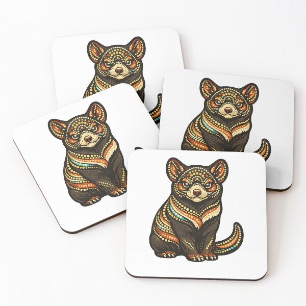 Item preview, Tasmanian Devil – Indigenous-Inspired Australian Wildlife Art designed and sold by Indigenous-Aus.