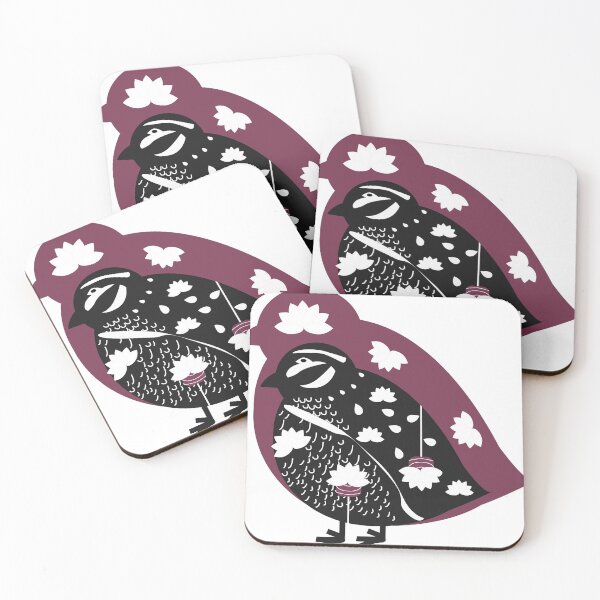 Item preview, Floral quail designed and sold by cocodes.