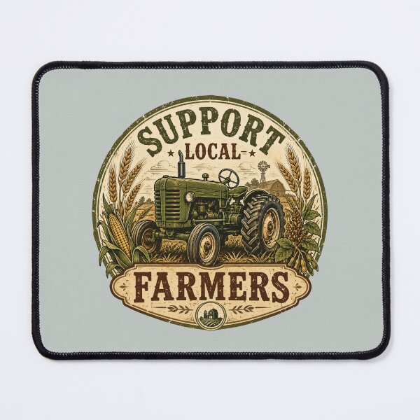 Item preview, Vintage Tractor Support Local Farmers designed and sold by NeoSakura.