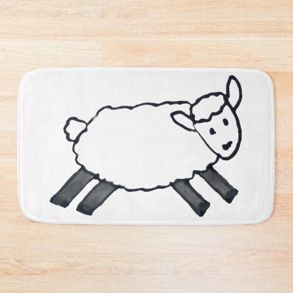 Item preview, Cute Hand Drawn Little Lamb Illustration designed and sold by Boy and Belugee.