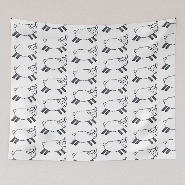 Item preview, Cute Hand Drawn Little Lamb Illustration designed and sold by Boy and Belugee.