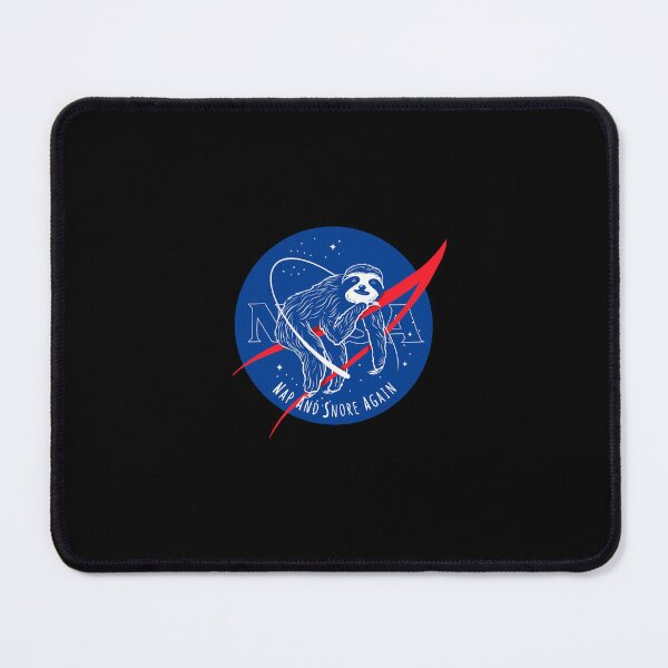 Item preview, Nap And Snore Again Sloth Space Logo Parody designed and sold by danhoodstudio.