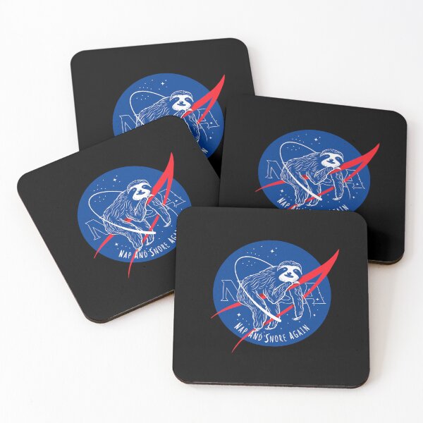 Item preview, Nap And Snore Again Sloth Space Logo Parody designed and sold by danhoodstudio.
