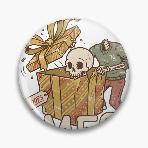 Item preview, Skeleton in Green Sweater Opening Yellow Present Box with Skull Inside designed and sold by MisteryDesigner.