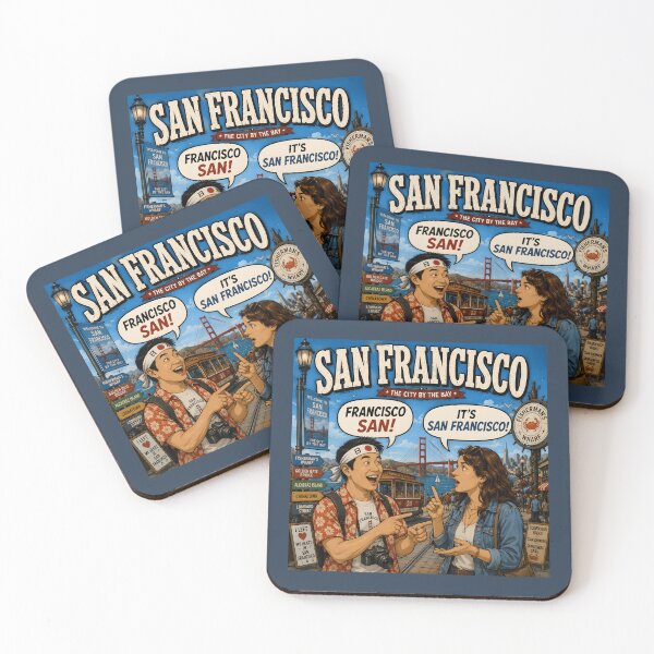 Item preview, San Francisco Funny Japanese Wordplay Travel Retro Design designed and sold by Hornace88studio.
