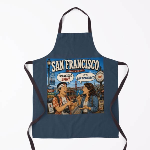 Item preview, San Francisco Funny Japanese Wordplay Travel Retro Design designed and sold by Hornace88studio.