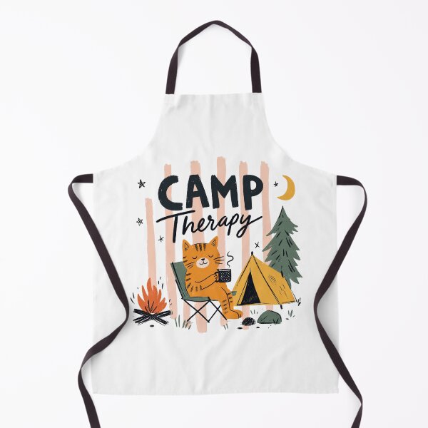 Item preview, Camp Therapy | Cute Camping Cat Retro Adventure Design designed and sold by GroveLaneCreative.