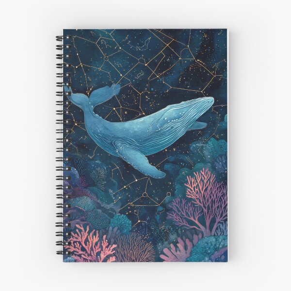 Item preview, Cosmic Humpback Whale Starry Sea Watercolor Art designed and sold by jo-e-basta.