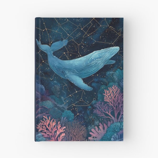 Item preview, Cosmic Humpback Whale Starry Sea Watercolor Art designed and sold by jo-e-basta.
