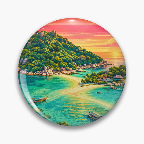 Item preview, KOH TAO – TURTLE PARADISE | Vintage Tropical Travel Poster designed and sold by Spirit of Siam.