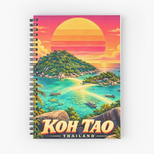 Item preview, KOH TAO – TURTLE PARADISE | Vintage Tropical Travel Poster designed and sold by Spirit of Siam.