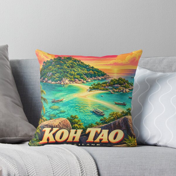 Item preview, KOH TAO – TURTLE PARADISE | Vintage Tropical Travel Poster designed and sold by Spirit of Siam.