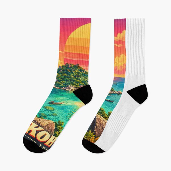 Item preview, KOH TAO – TURTLE PARADISE | Vintage Tropical Travel Poster designed and sold by Spirit of Siam.
