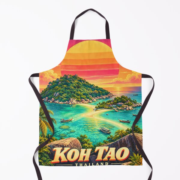 Item preview, KOH TAO – TURTLE PARADISE | Vintage Tropical Travel Poster designed and sold by Spirit of Siam.
