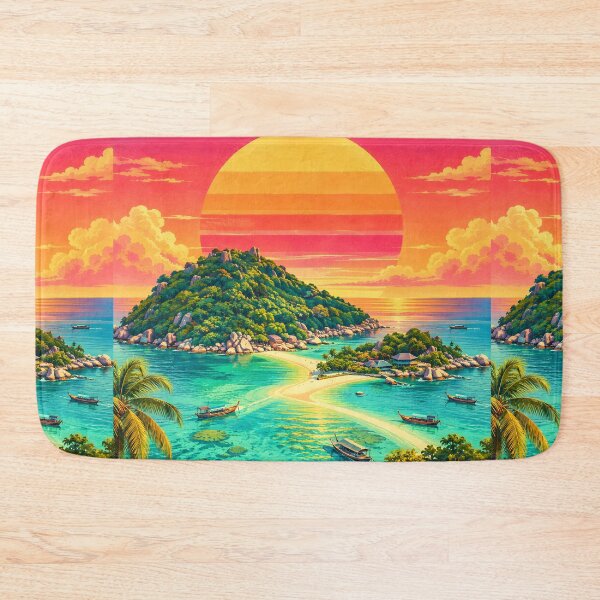 Item preview, KOH TAO – TURTLE PARADISE | Vintage Tropical Travel Poster designed and sold by Spirit of Siam.