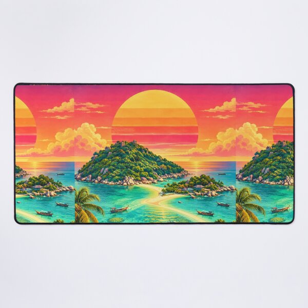 Item preview, KOH TAO – TURTLE PARADISE | Vintage Tropical Travel Poster designed and sold by Spirit of Siam.
