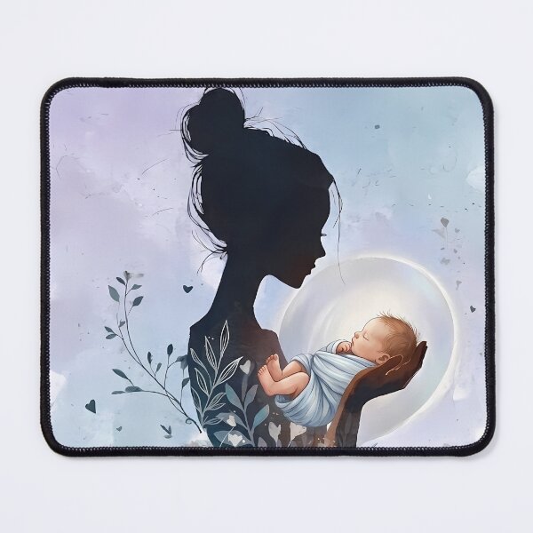 Item preview, Mother's Grace and Tiny Blessing Silhouette designed and sold by jo-e-basta.
