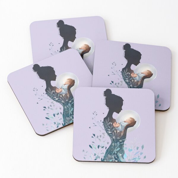 Item preview, Mother's Grace and Tiny Blessing Silhouette  designed and sold by jo-e-basta.