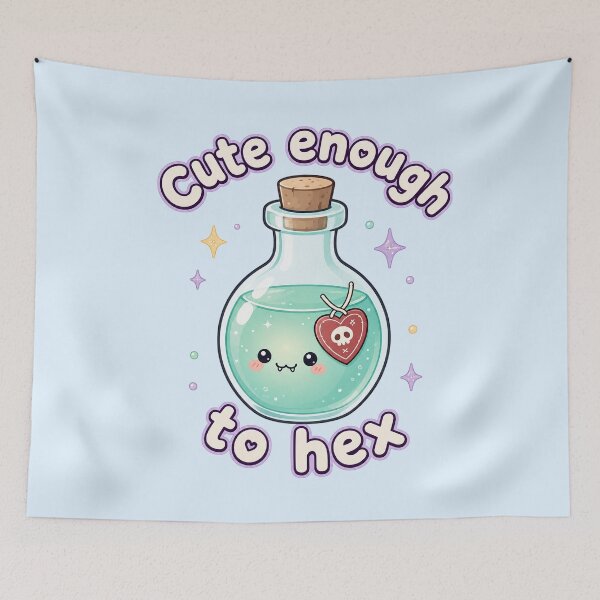Item preview, Cute Enough to Hex Kawaii Magic Potion Bottle designed and sold by SweetLilith.