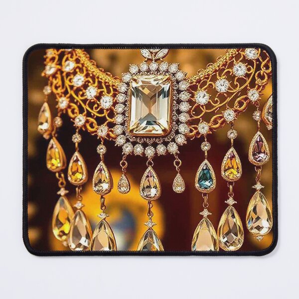 Item preview, Luxury Gold Diamond Cascade Necklace Design designed and sold by MFMart.