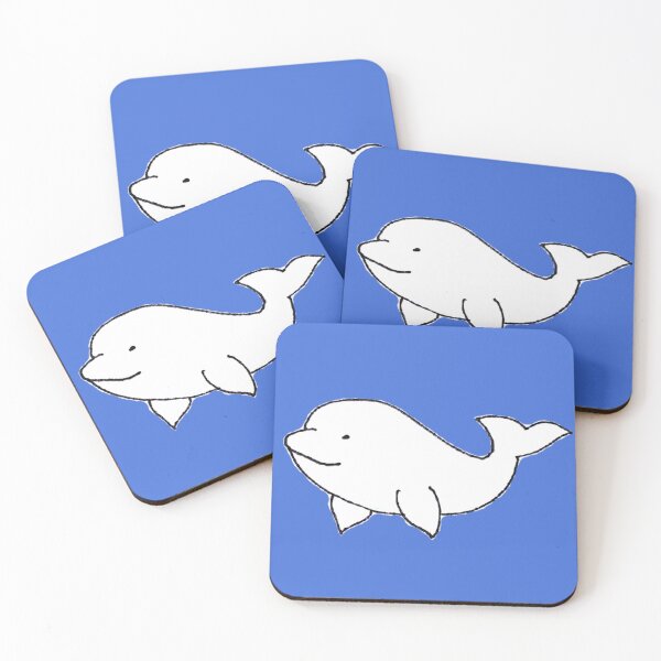 Item preview, Cute Hand Drawn Beluga Whale Illustration designed and sold by Boy and Belugee.