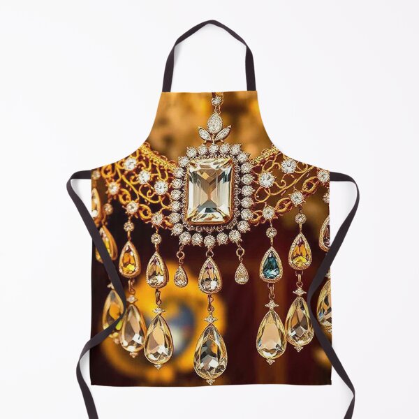 Item preview, Luxury Gold Diamond Cascade Necklace Design designed and sold by MFMart.
