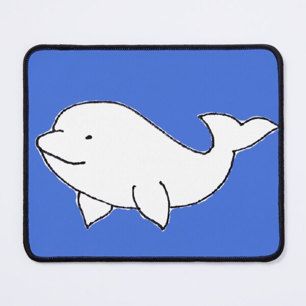 Item preview, Cute Hand Drawn Beluga Whale Illustration designed and sold by Boy and Belugee.