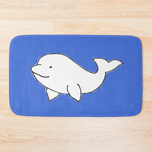 Item preview, Cute Hand Drawn Beluga Whale Illustration designed and sold by Boy and Belugee.