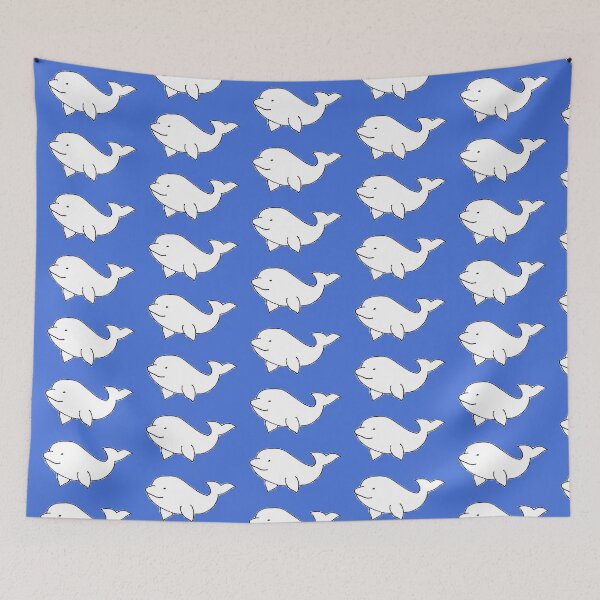 Item preview, Cute Hand Drawn Beluga Whale Illustration designed and sold by Boy and Belugee.
