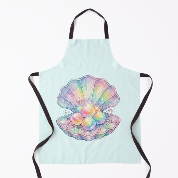 Item preview, Pastel Rainbow Pearl Seashell Watercolor Art designed and sold by SweetLilith.