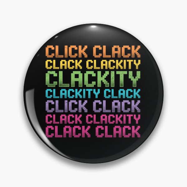 Item preview, Click Clackity Retro 8-Bit Pixel Art Typography designed and sold by AdyKurniawan.