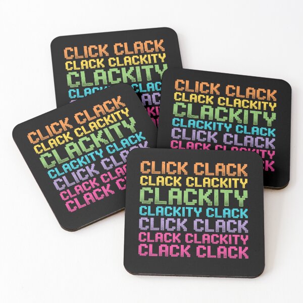 Item preview, Click Clackity Retro 8-Bit Pixel Art Typography designed and sold by AdyKurniawan.