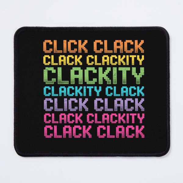 Item preview, Click Clackity Retro 8-Bit Pixel Art Typography designed and sold by AdyKurniawan.