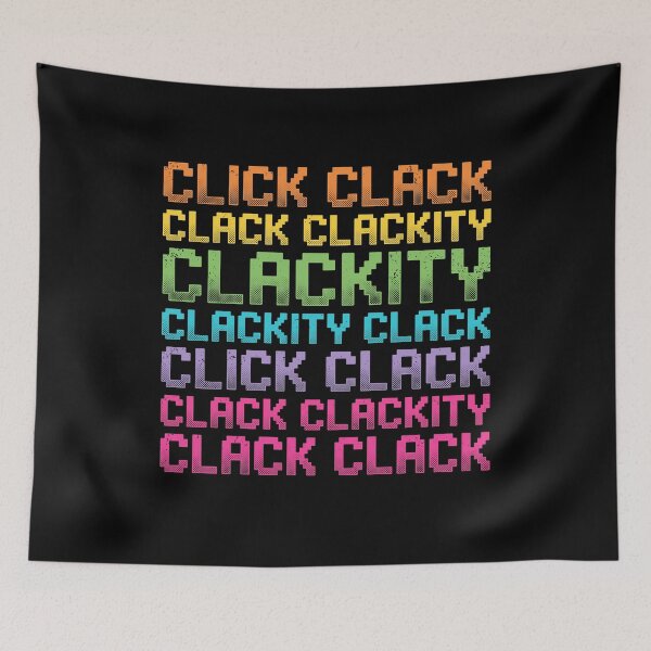 Item preview, Click Clackity Retro 8-Bit Pixel Art Typography designed and sold by AdyKurniawan.