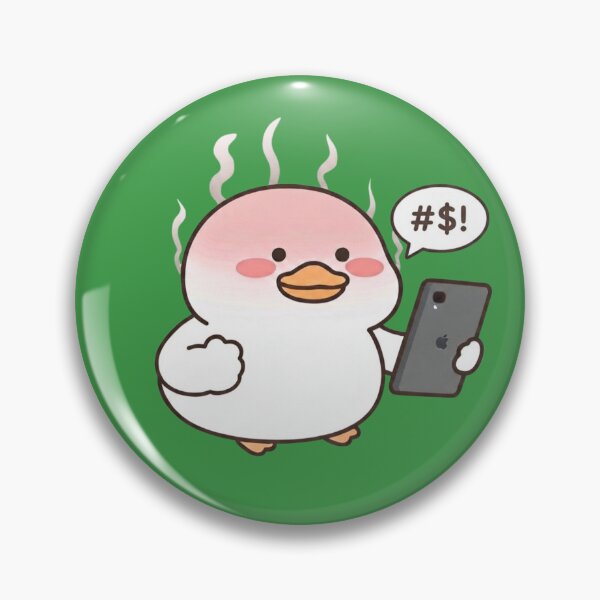 Item preview, Angry Duck Swearing Smartphone Kawaii Art designed and sold by ArtivoNest.