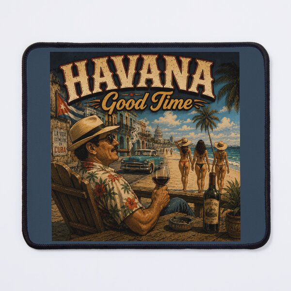 Item preview, Havana Good Time Vintage Cuba Travel Retro Beach Design designed and sold by Hornace88studio.