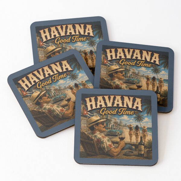 Item preview, Havana Good Time Vintage Cuba Travel Retro Beach Design designed and sold by Hornace88studio.