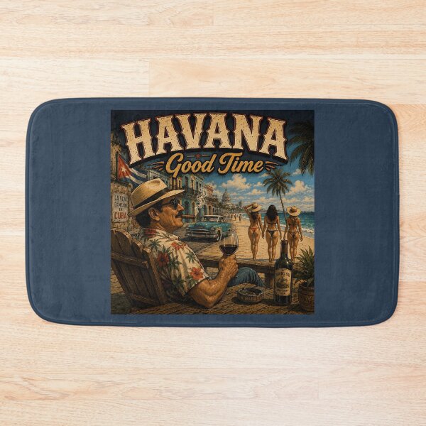 Item preview, Havana Good Time Vintage Cuba Travel Retro Beach Design designed and sold by Hornace88studio.
