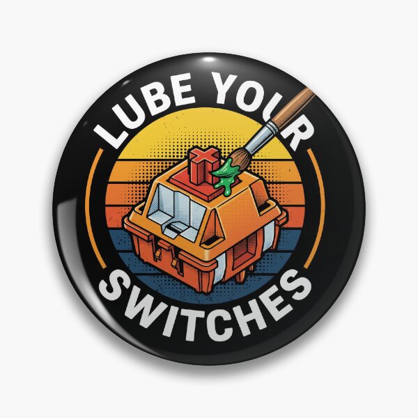 Item preview, Lube Your Switches Retro Sunset Keyboard Modding designed and sold by AdyKurniawan.