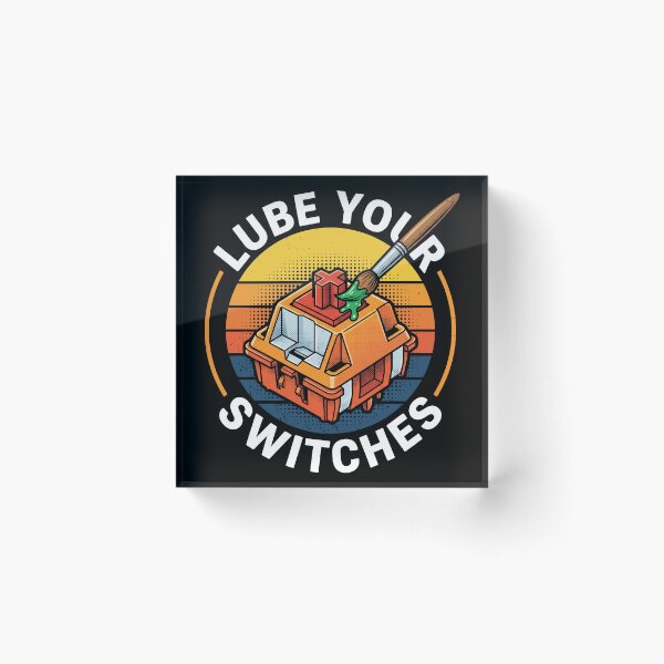 Item preview, Lube Your Switches Retro Sunset Keyboard Modding designed and sold by AdyKurniawan.