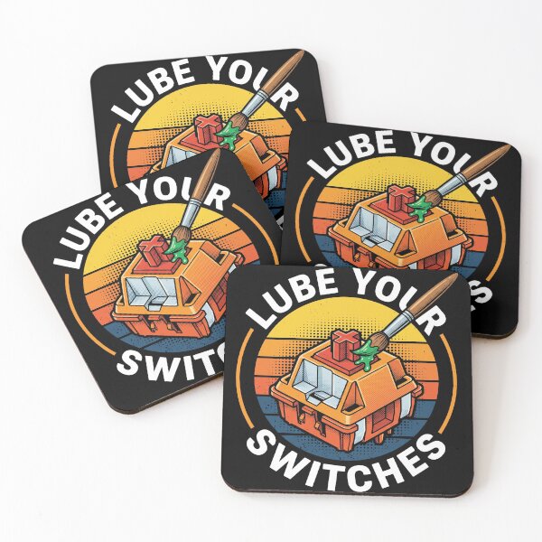 Item preview, Lube Your Switches Retro Sunset Keyboard Modding designed and sold by AdyKurniawan.