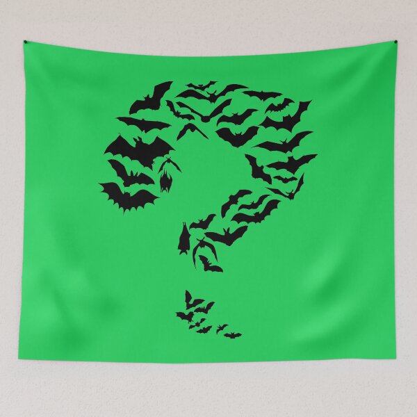 Item preview, Nerdy Bats Question Mark Bat Biology Teacher designed and sold by MathWare MathClips.