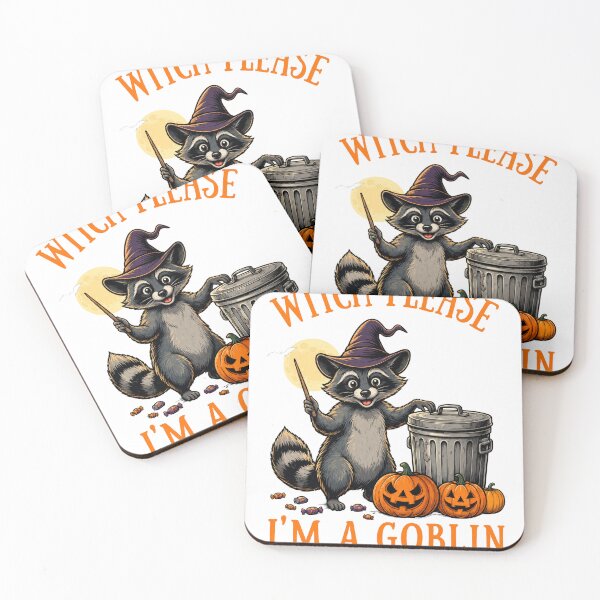 Item preview, Witch Please I’m a Goblin Raccoon designed and sold by KireVeronica.