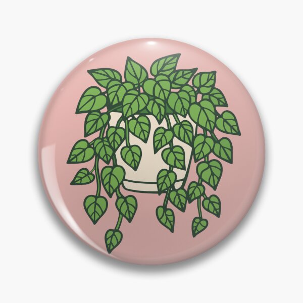 Item preview, Pothos Plant Badge | Trailing Houseplant Botanical Circle Sticker designed and sold by Kierra & Co..