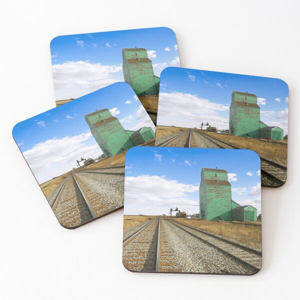 Item preview, Historic grain elevator next to the railway tracks | Agricultural machinery and grain storage facility designed and sold by Mahilis.